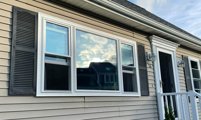 Home in Massachusetts with new vinyl windows