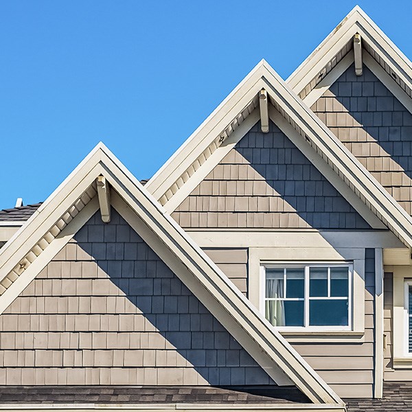 home in weston with new gutters installed