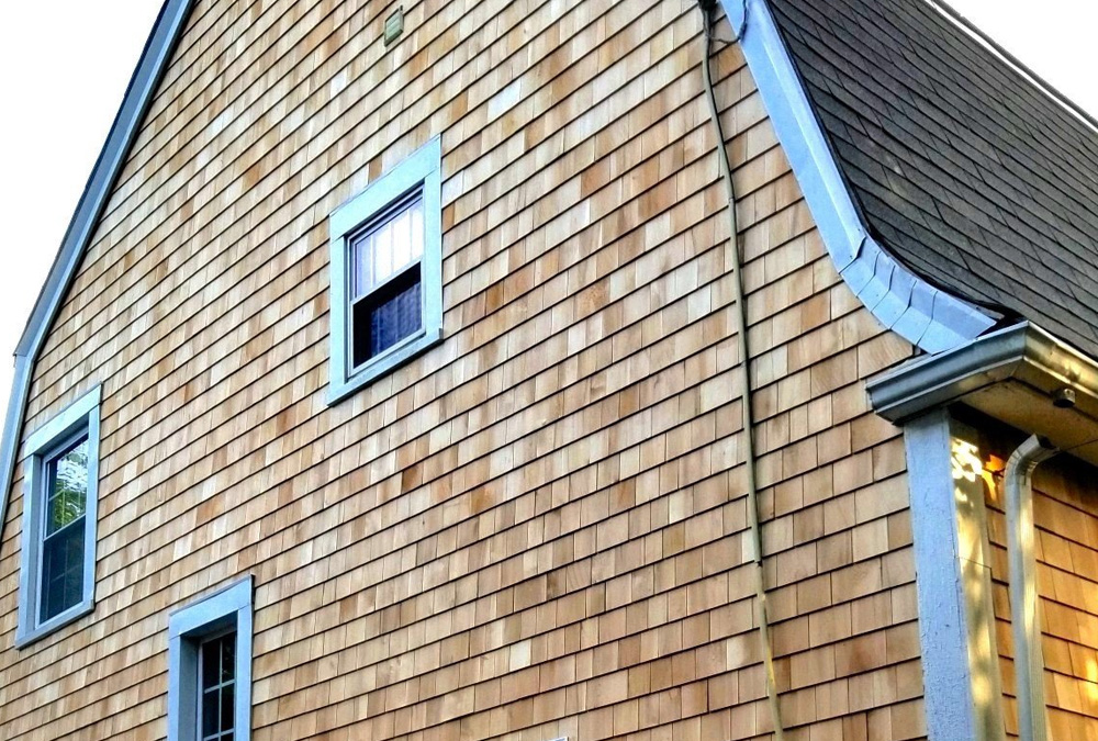 new gutters installed on a home in fall river ma