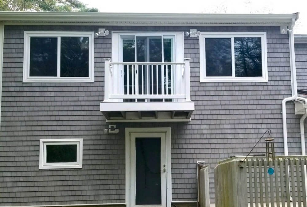 new gutters installed on a home in riverside ri