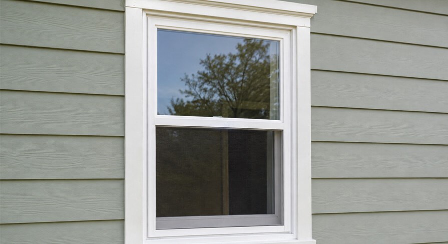new single hung window installed in Massachusetts