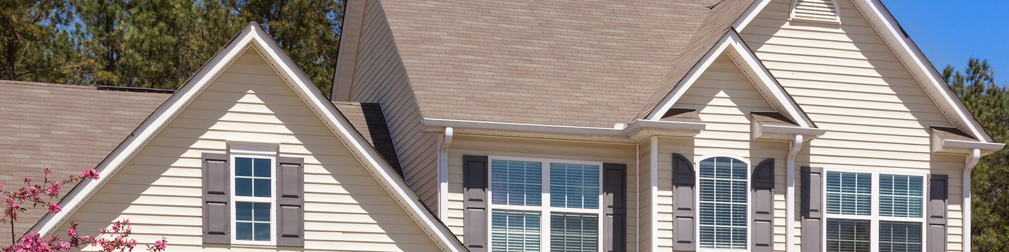 home benefiting from new gutters in natick