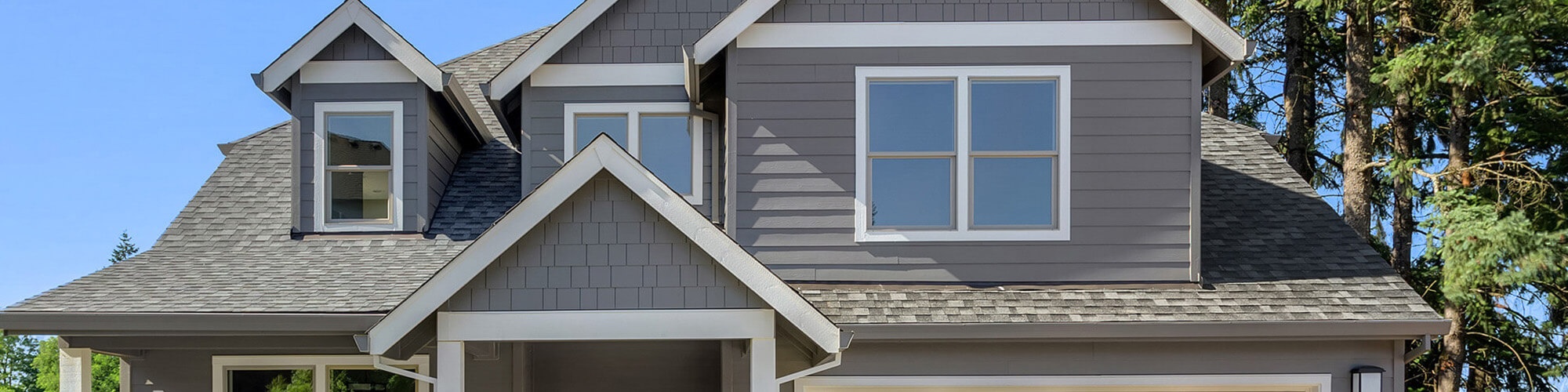 home benefiting from new gutters in warren