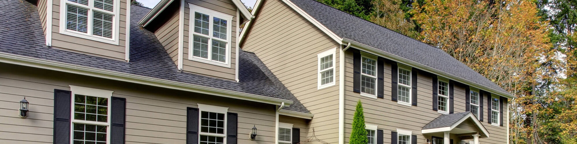 home benefiting from new gutters in johnston