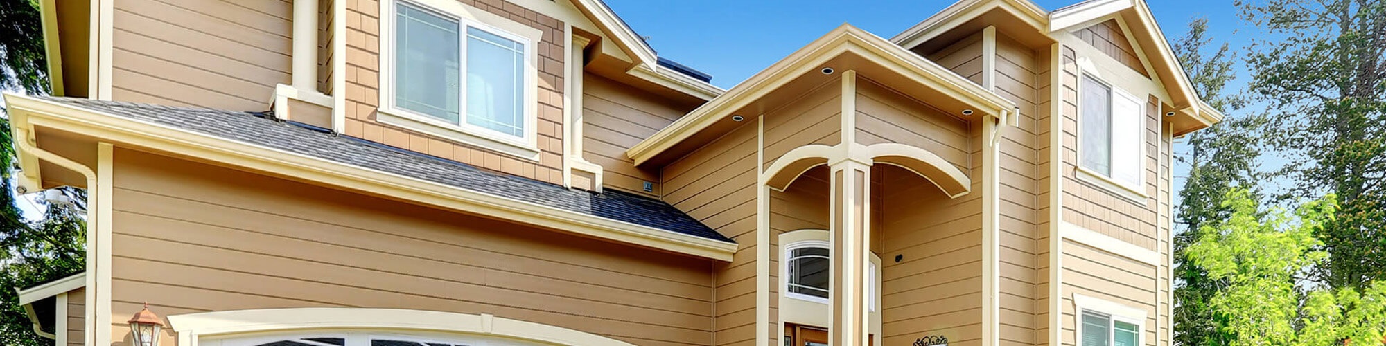 home benefiting from new gutters in framingham