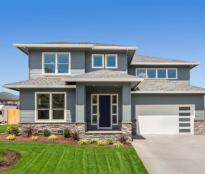 New siding on a home