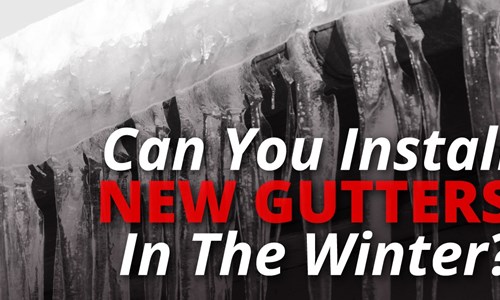Can You Install New Gutters In The Winter?