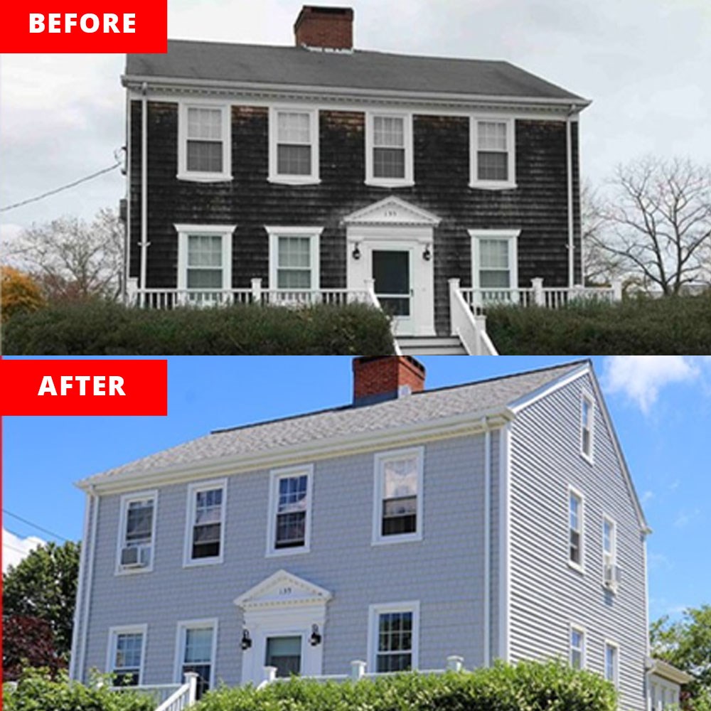new siding installed by our siding contractors on the east coast