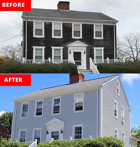 new siding installed by our siding contractors on the east coast