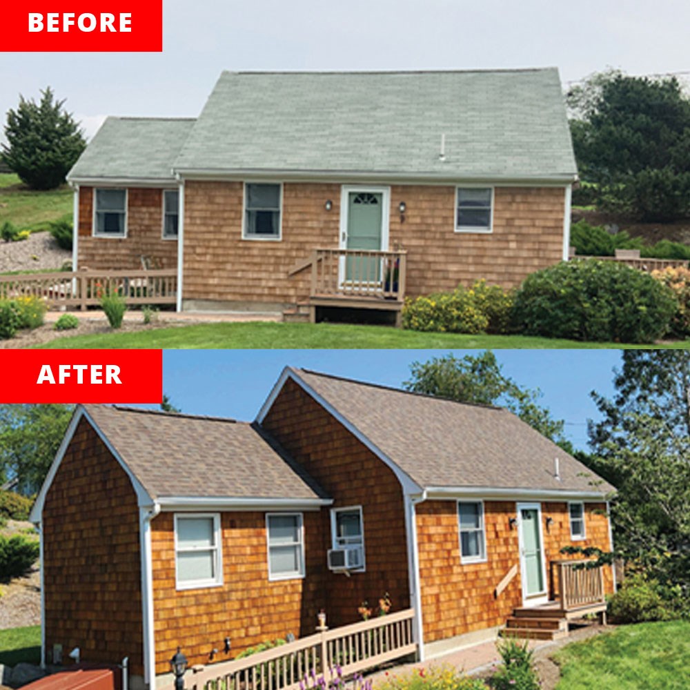 roof replacement completed by our roofers on the East coast
