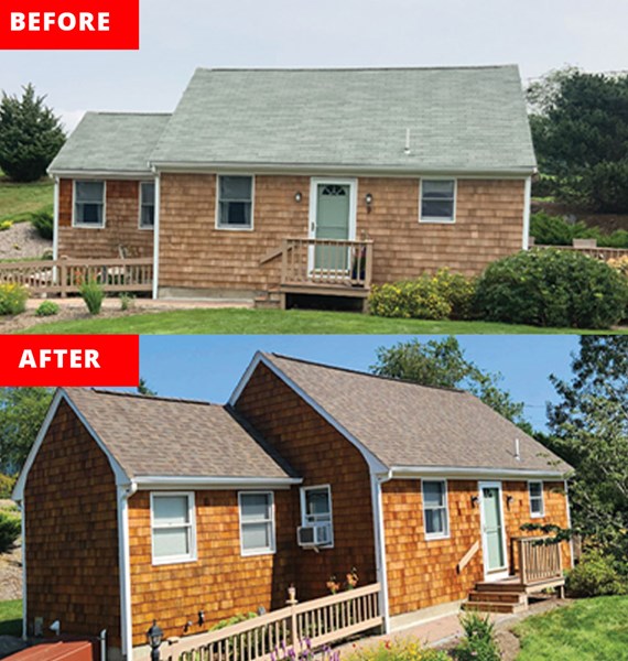 roof replacement completed by our roofers on the East coast