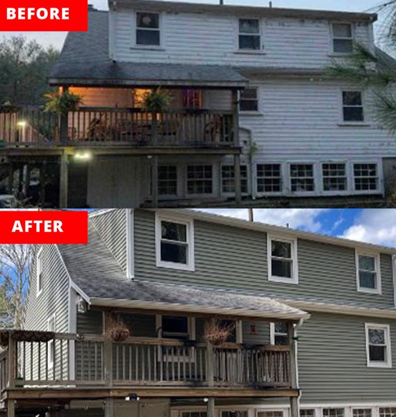 siding replacement completed in massachusetts & rhode island
