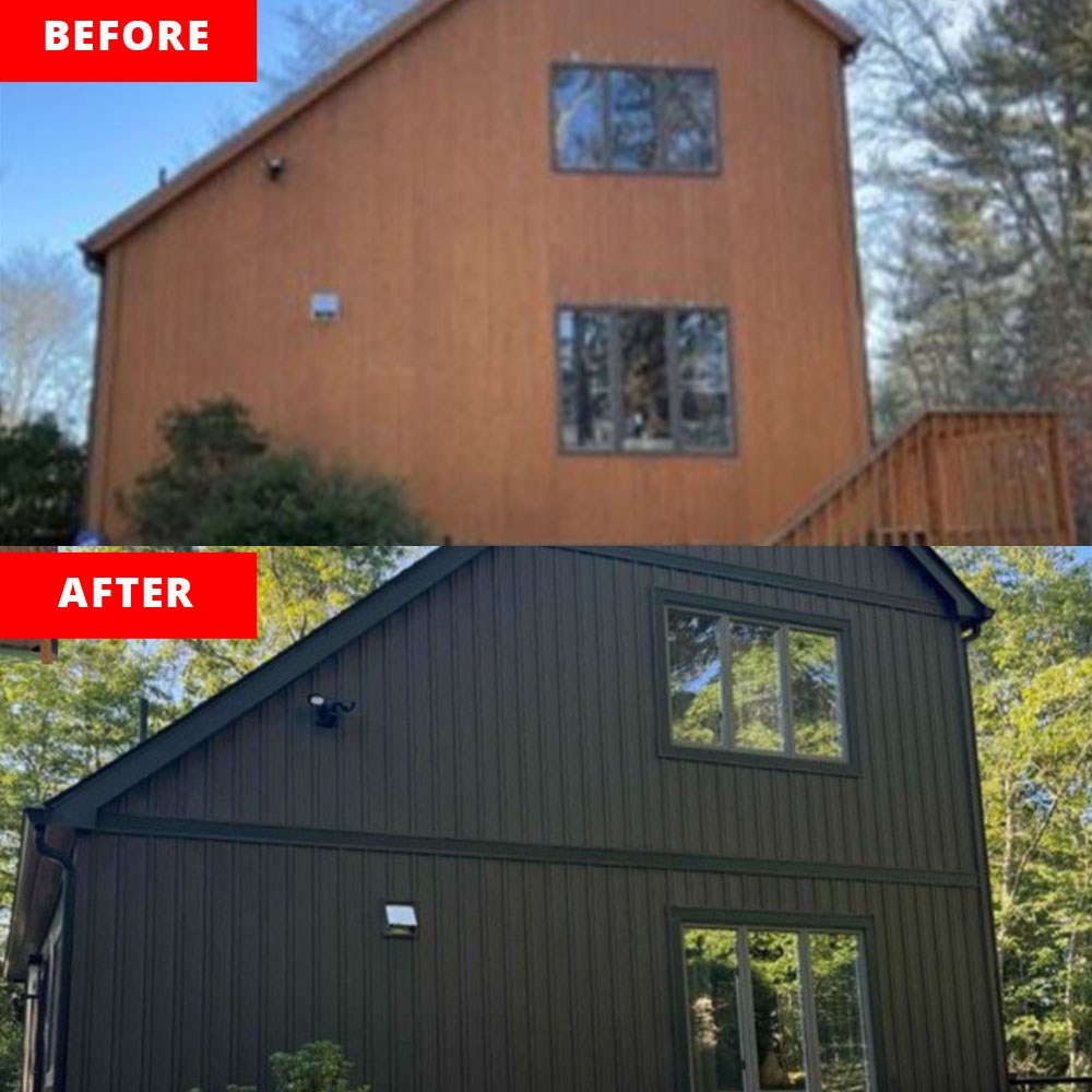 new siding completed by our siding installers in massachusetts & rhode island