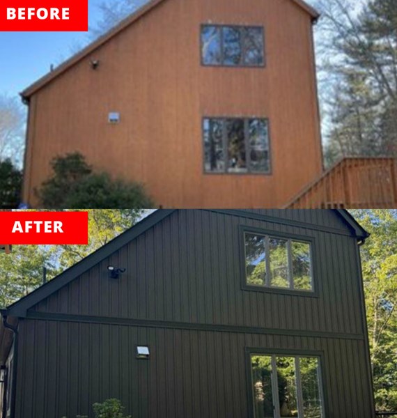 new siding completed by our siding installers in massachusetts & rhode island