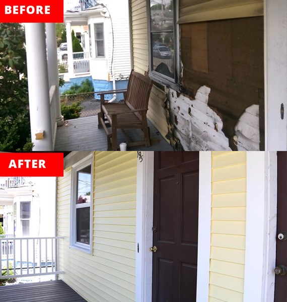 siding replacement completed by siding contractors in the east coast