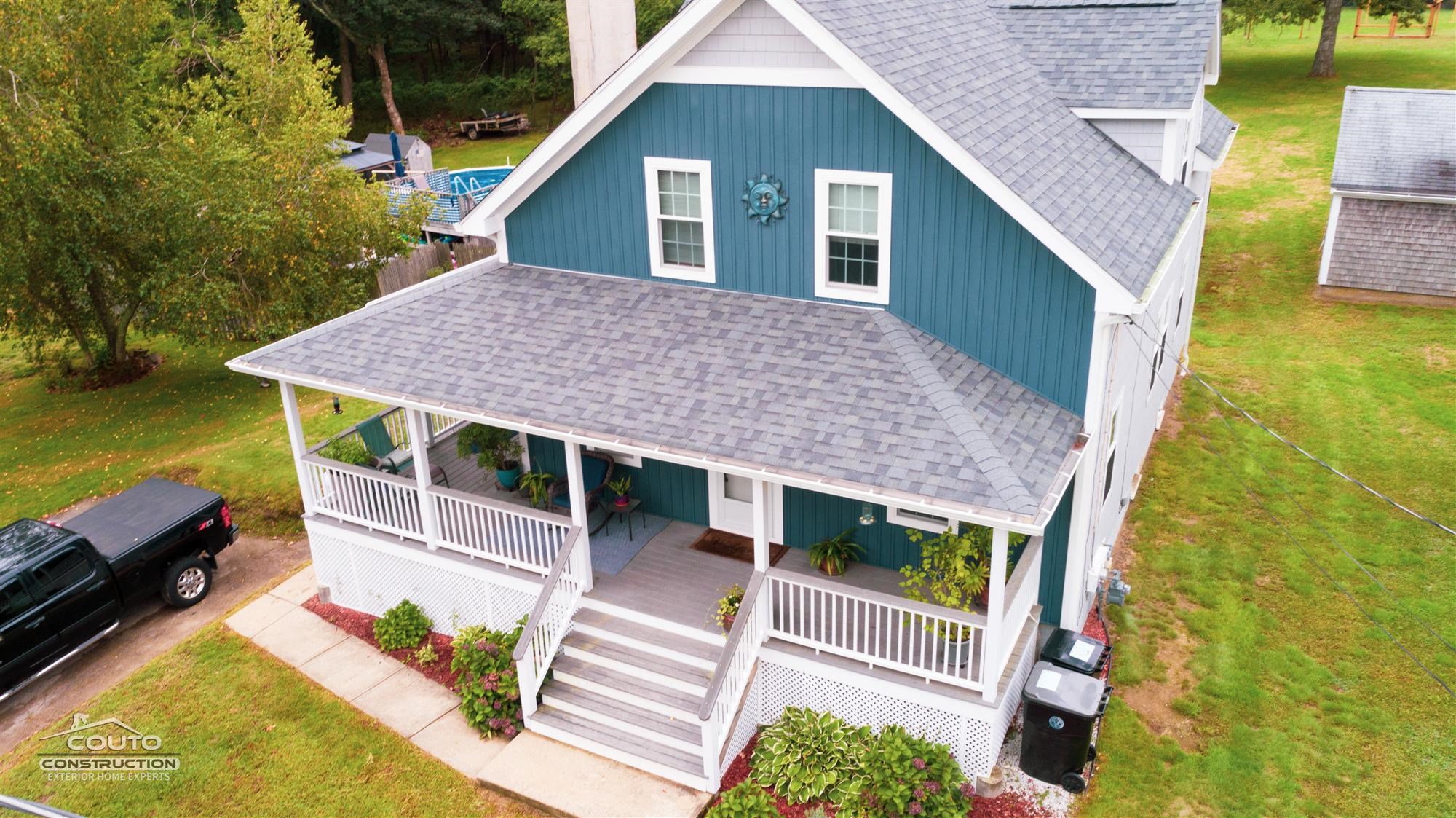 asphalt porch roof installation