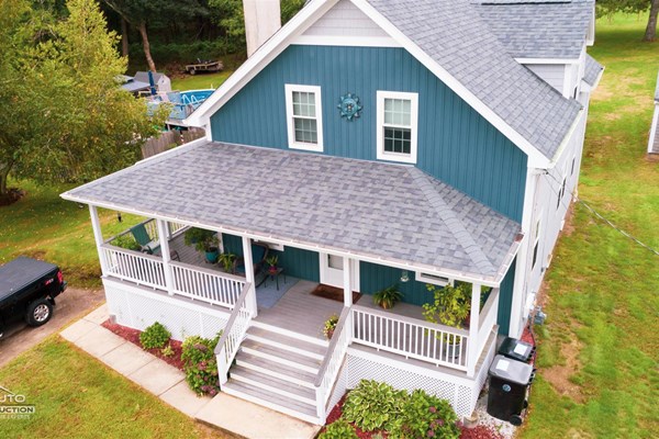 asphalt porch roof installation