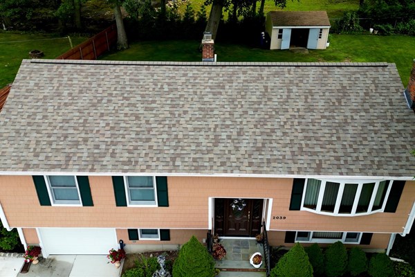 Fall River MA Multicolored shingle roof replacement