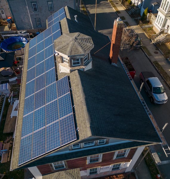solar roofing shingles installed by Couto