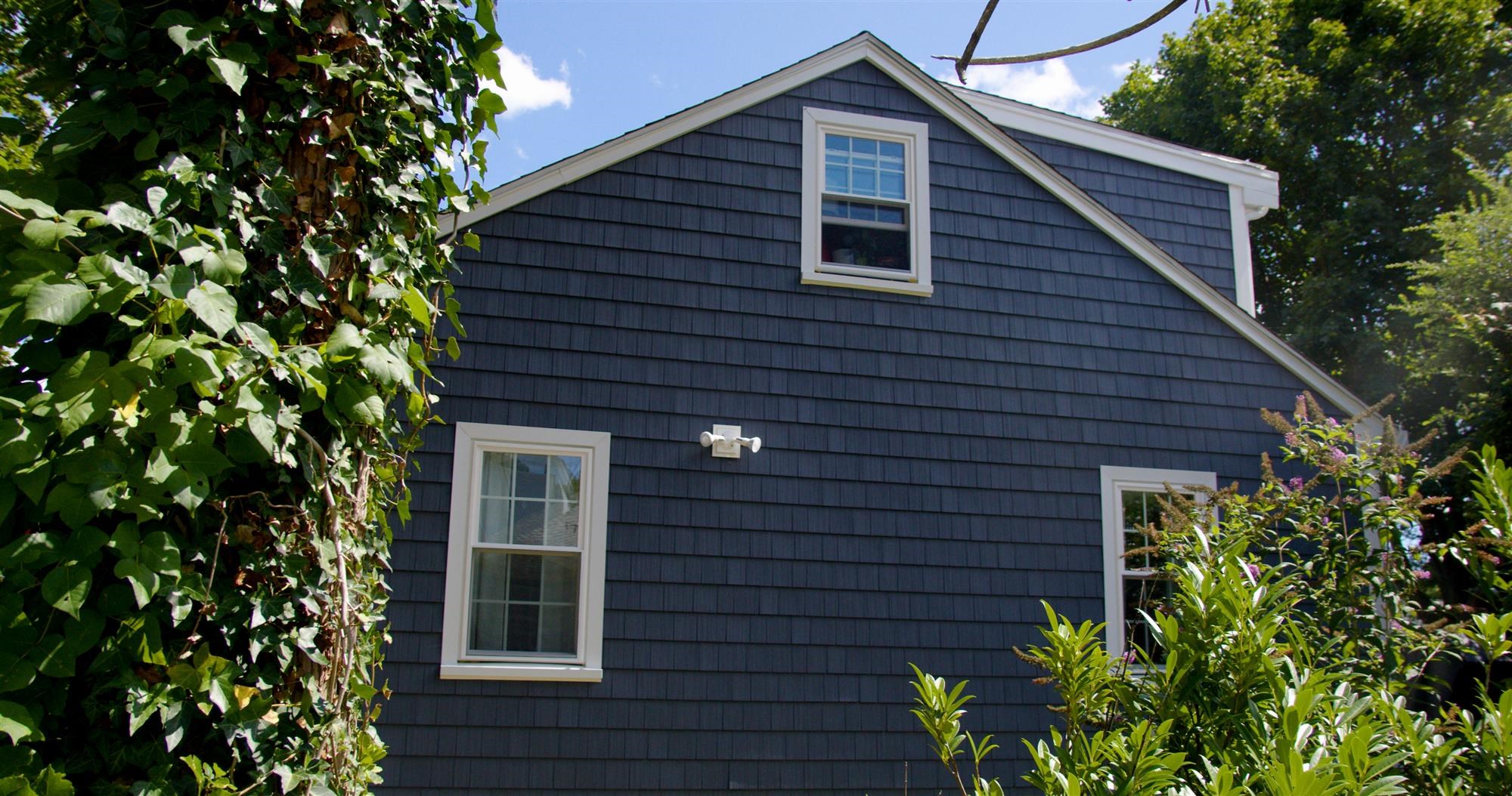Dartmouth Blue Wood Siding Replacement