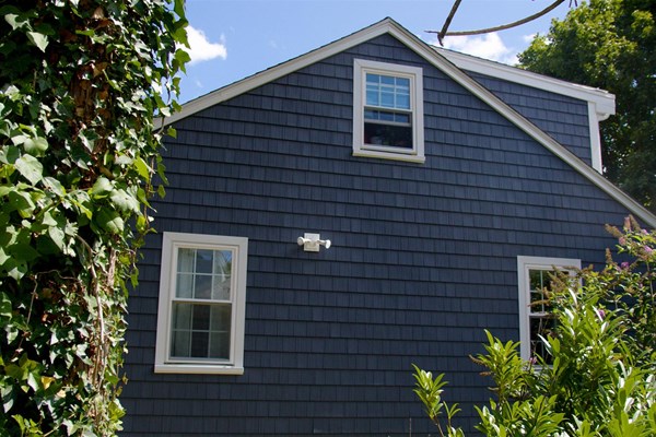 Dartmouth Blue Wood Siding Replacement