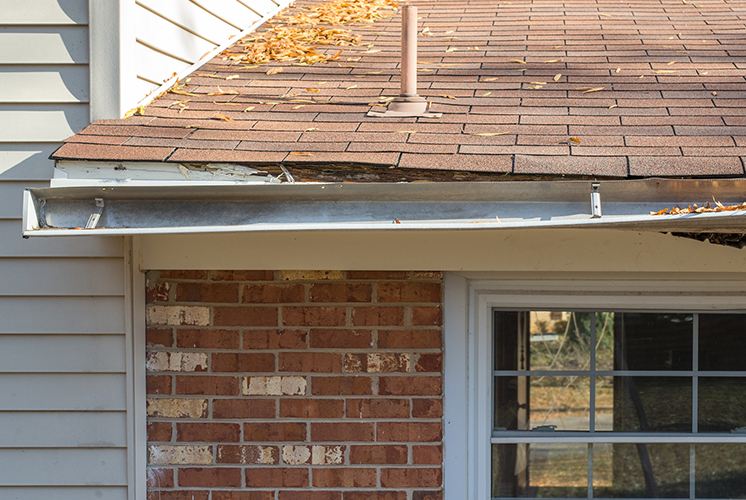 Roof structure damage from high winds