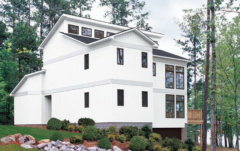 White replacement siding