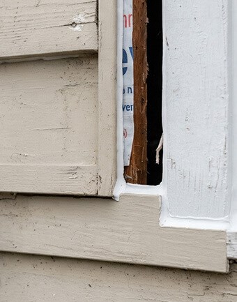 opening on siding