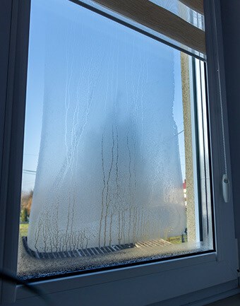 inspecting window glass