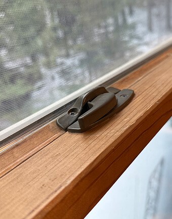 inspecting window hardware