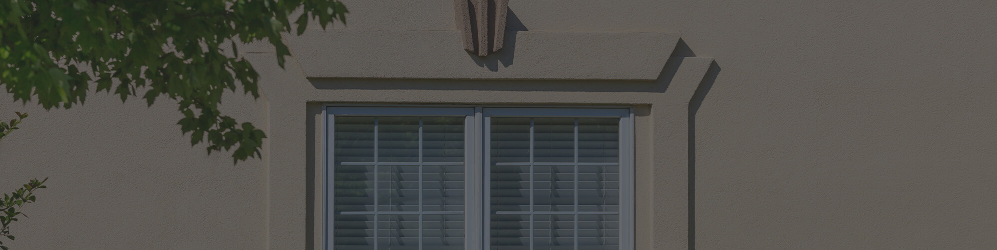 Casement windows from home exterior