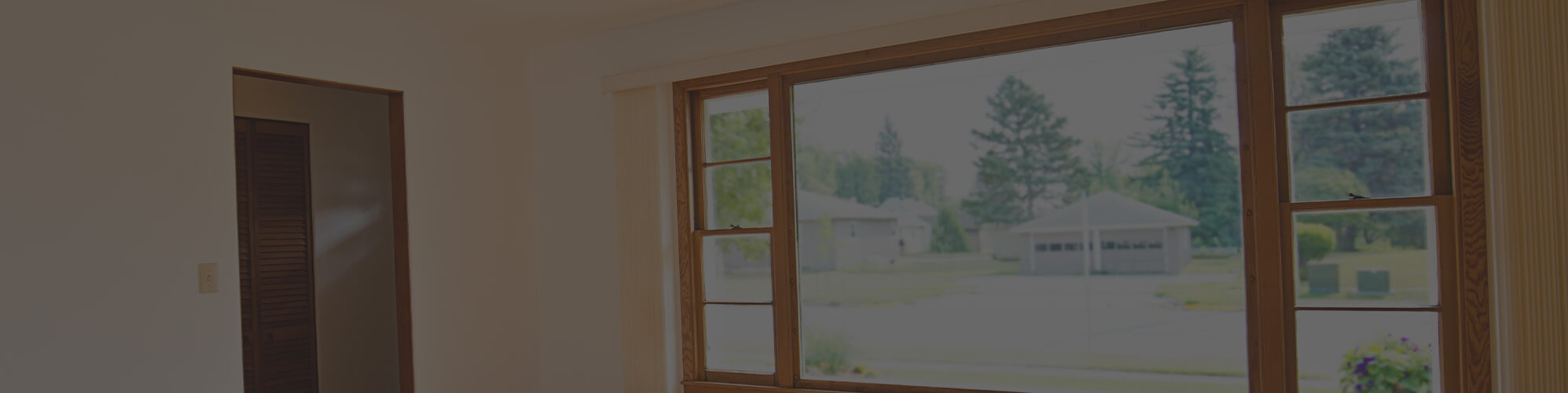 New, large picture window