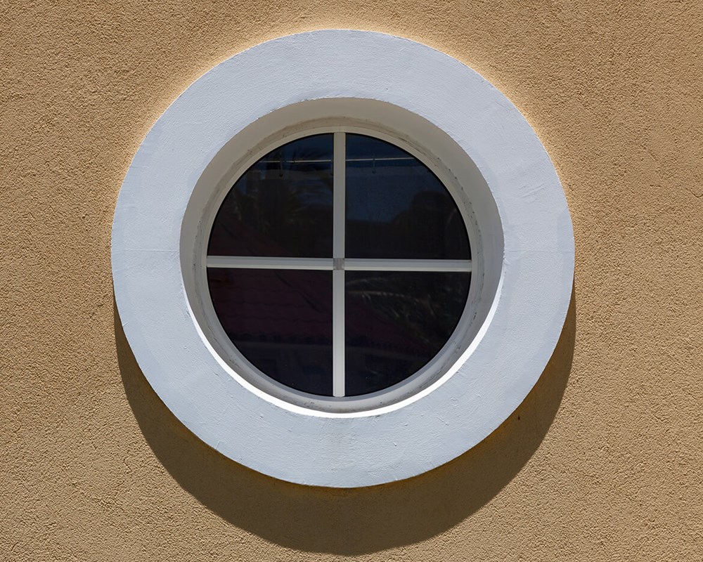 Circle window close up