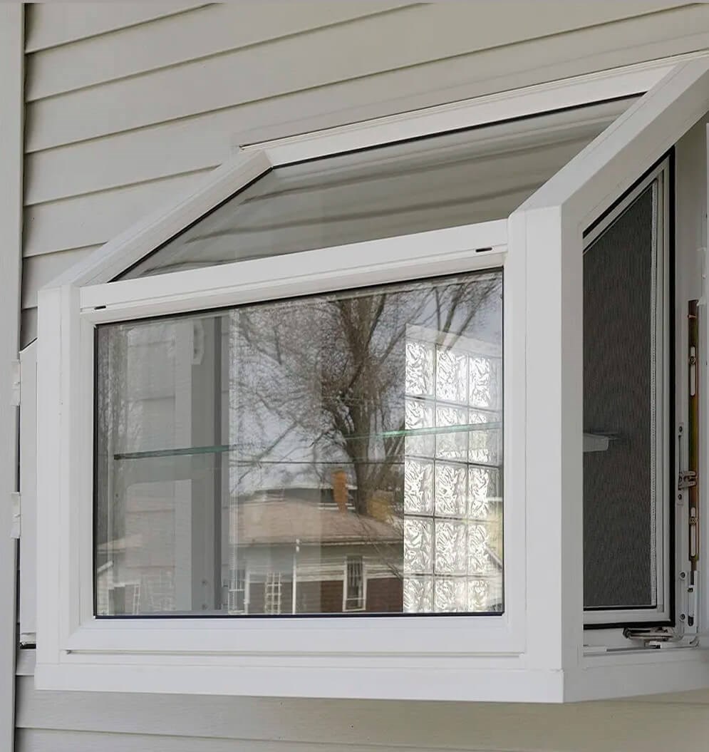Exterior view of garden window